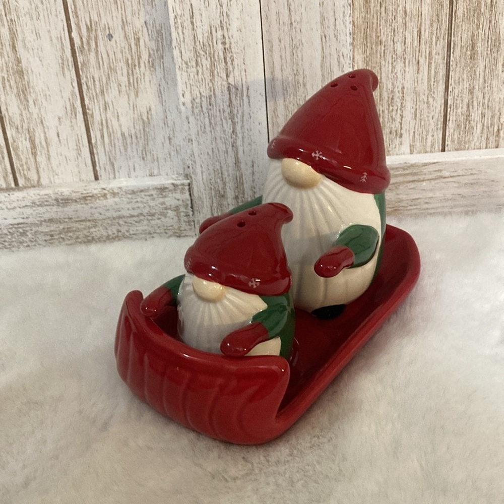 Ceramic Christmas Gnome Shakers
